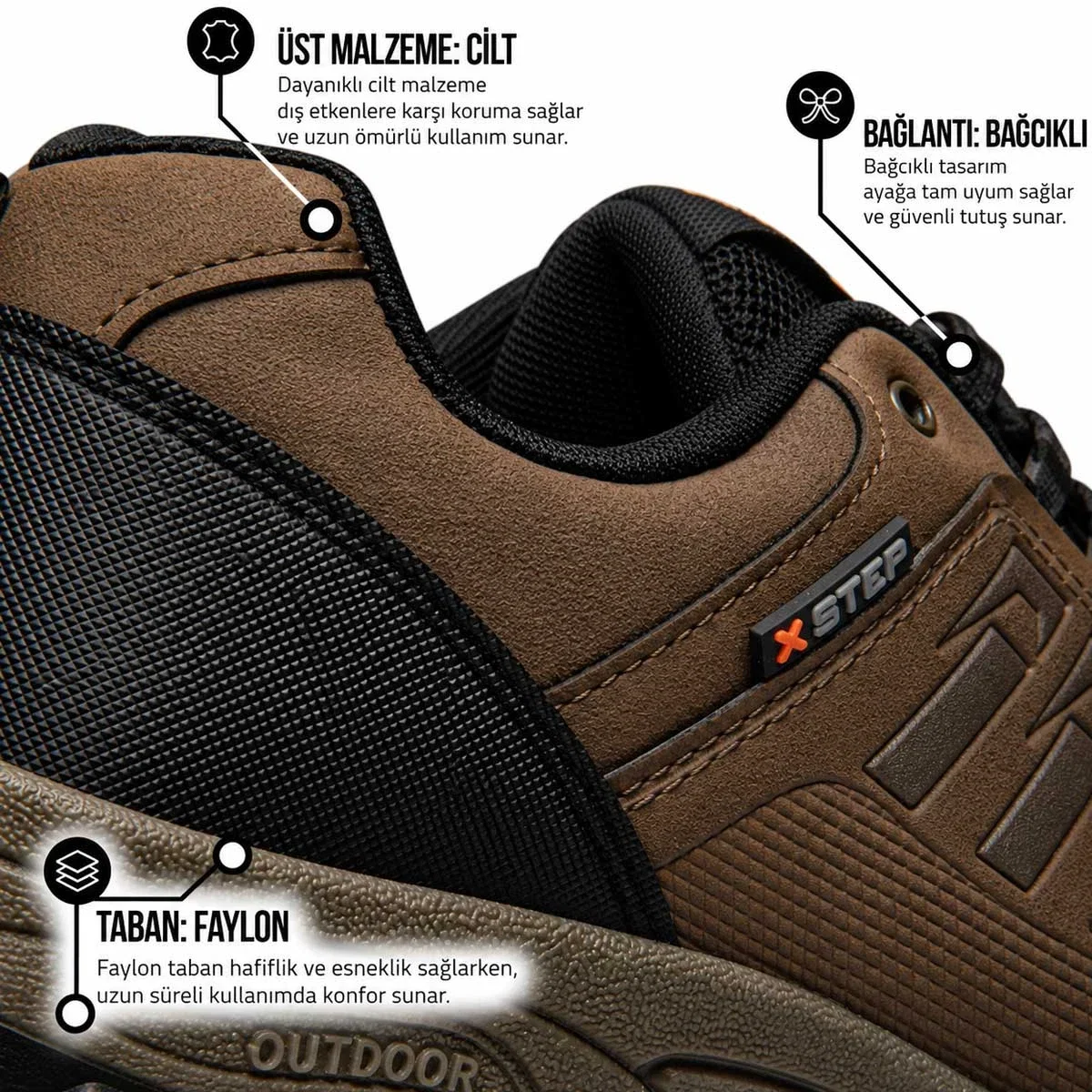 XStep Erkek Battal X5 Trekking Vizon 4547