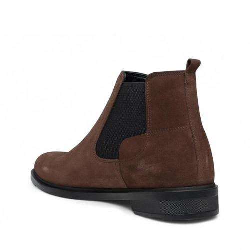 Moon Shoes Erkek Bot Deri 505 Süet Kahve - Görsel 3