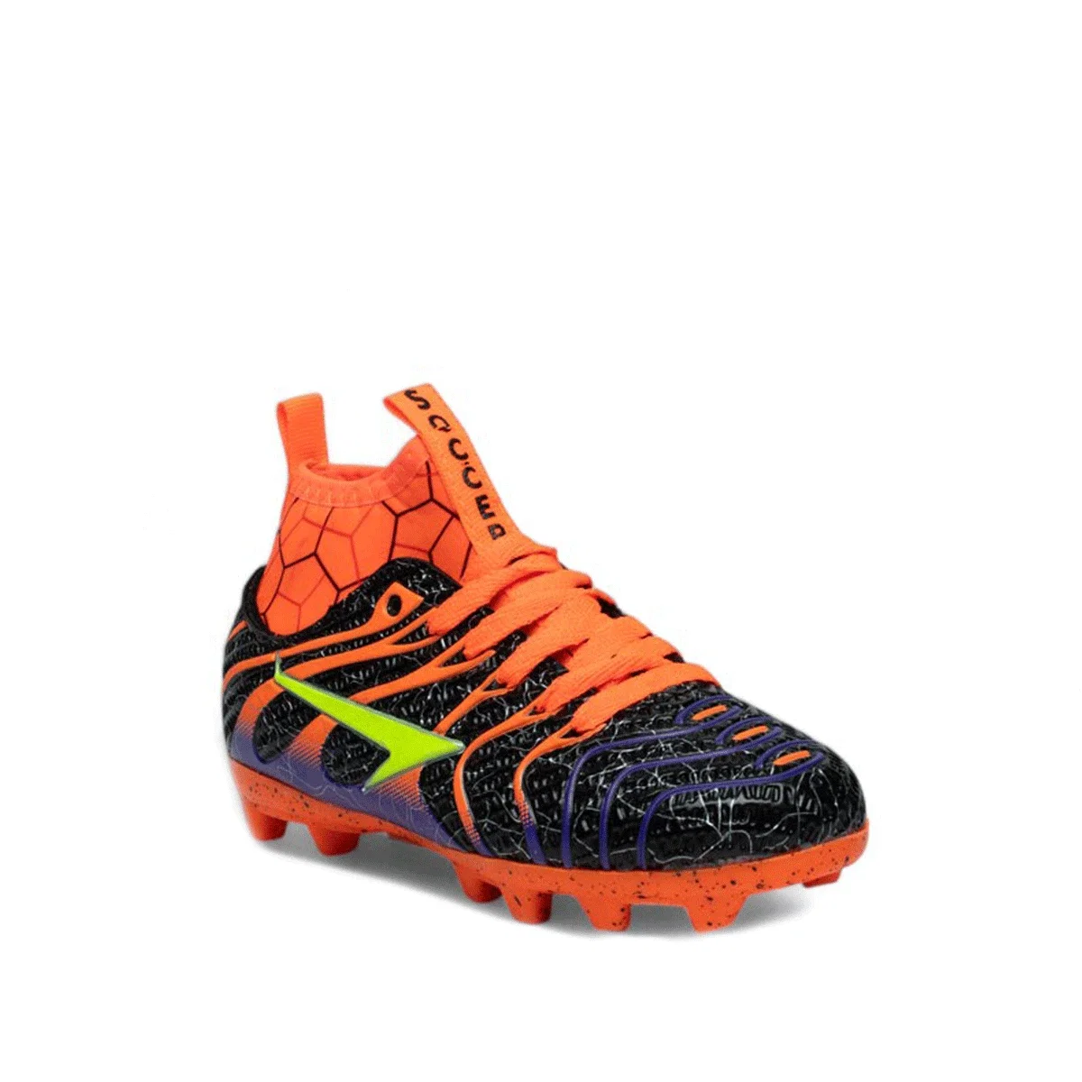 By Soccers Filet Krampon Çorap 2060 Siyah Oranj