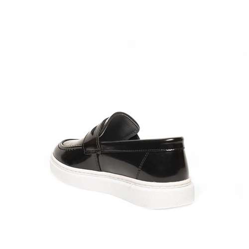 Genel Filet Loafer Ayakkabı 100 Rugan Siyah - Görsel 3
