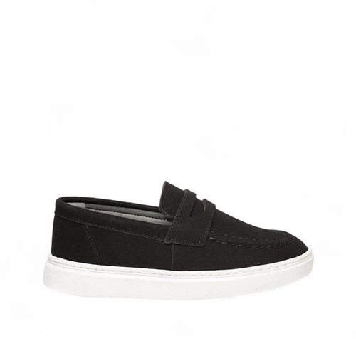 Genel Filet Loafer Ayakkabı 100 Süet Siyah - Görsel 1