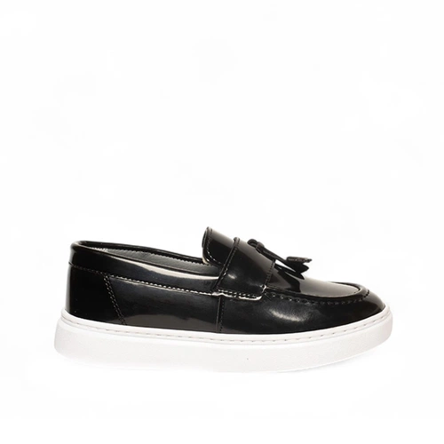 Genel Filet Loafer Ayakkabı 101 Rugan Siyah - Görsel 1