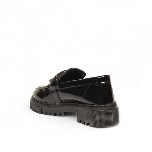 Genel Filet Loafer Ayakkabı 200 Rugan Siyah - Görsel 3