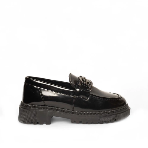 Genel Filet Loafer Ayakkabı 200 Rugan Siyah - Görsel 1