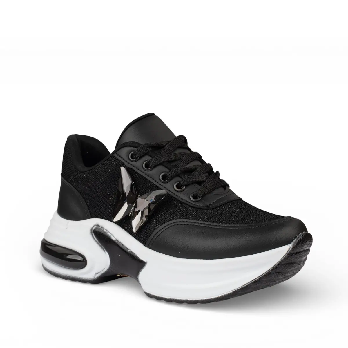 Modalendo Zenne 644 Anorak Siyah Beyaz - Görsel 2