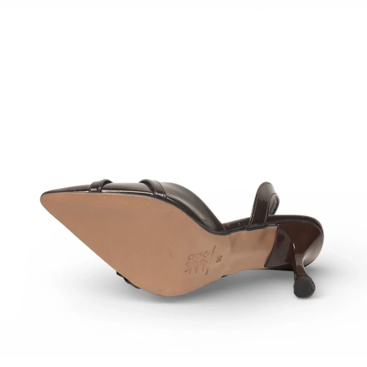 Renas Zenne Stiletto 3001 Rugan Kahve - Görsel 4