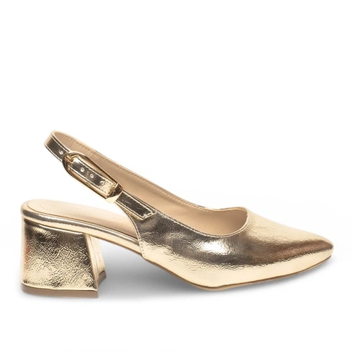 Renas Zenne Topuklu Stiletto 51873 Metalik Altın - Görsel 1