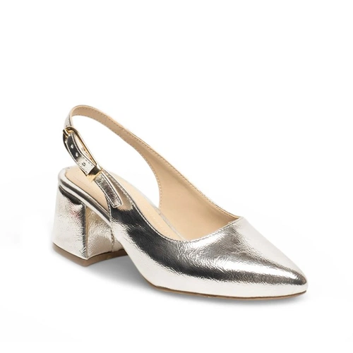 Renas Zenne Topuklu Stiletto 51873 Metalik Gümüş - Görsel 2