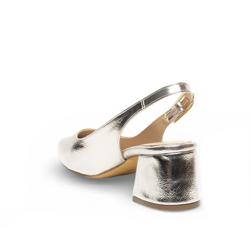 Renas Zenne Topuklu Stiletto 51873 Metalik Gümüş - Görsel 3