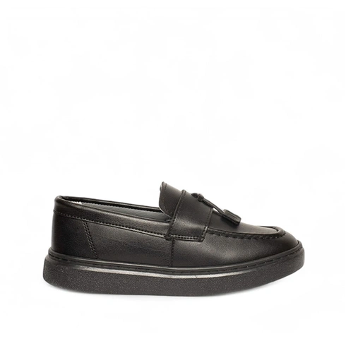 Genel Patik Loafer Ayakkabı 101p Cilt Siyah - Görsel 1