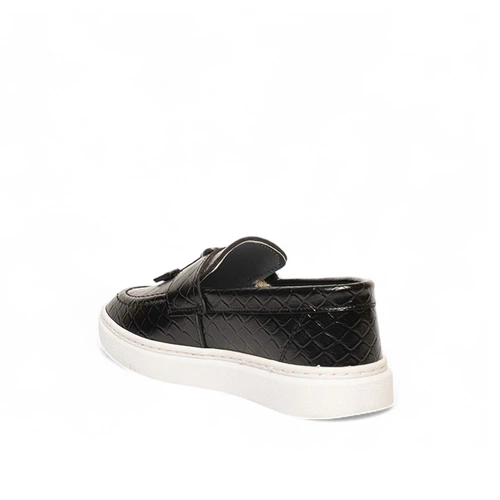 Genel Patik Loafer Ayakkabı 101p Kroko Siyah - Görsel 3