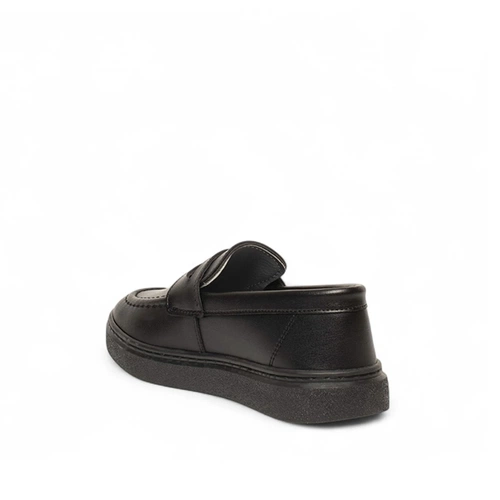 Genel Patik Loafer Ayakkabı 100p Cilt Siyah - Görsel 3