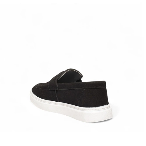 Genel Patik Loafer Ayakkabı 100p Süet Siyah - Görsel 3