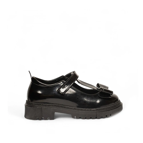 Genel Bebe Loafer Ayakkabı 201b Rugan Siyah - Görsel 1