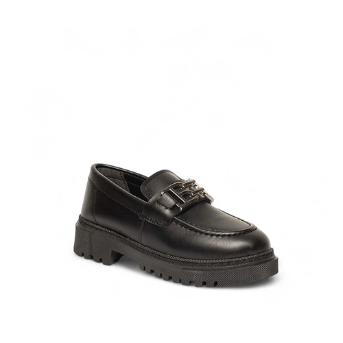 Genel Bebe Loafer Ayakkabı 200b Cilt Siyah - Görsel 2