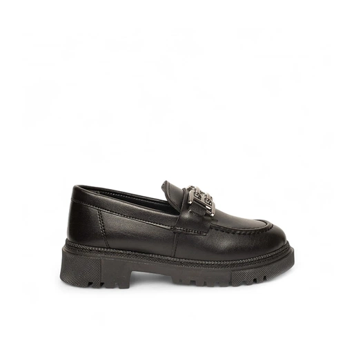 Genel Bebe Loafer Ayakkabı 200b Cilt Siyah - Görsel 1