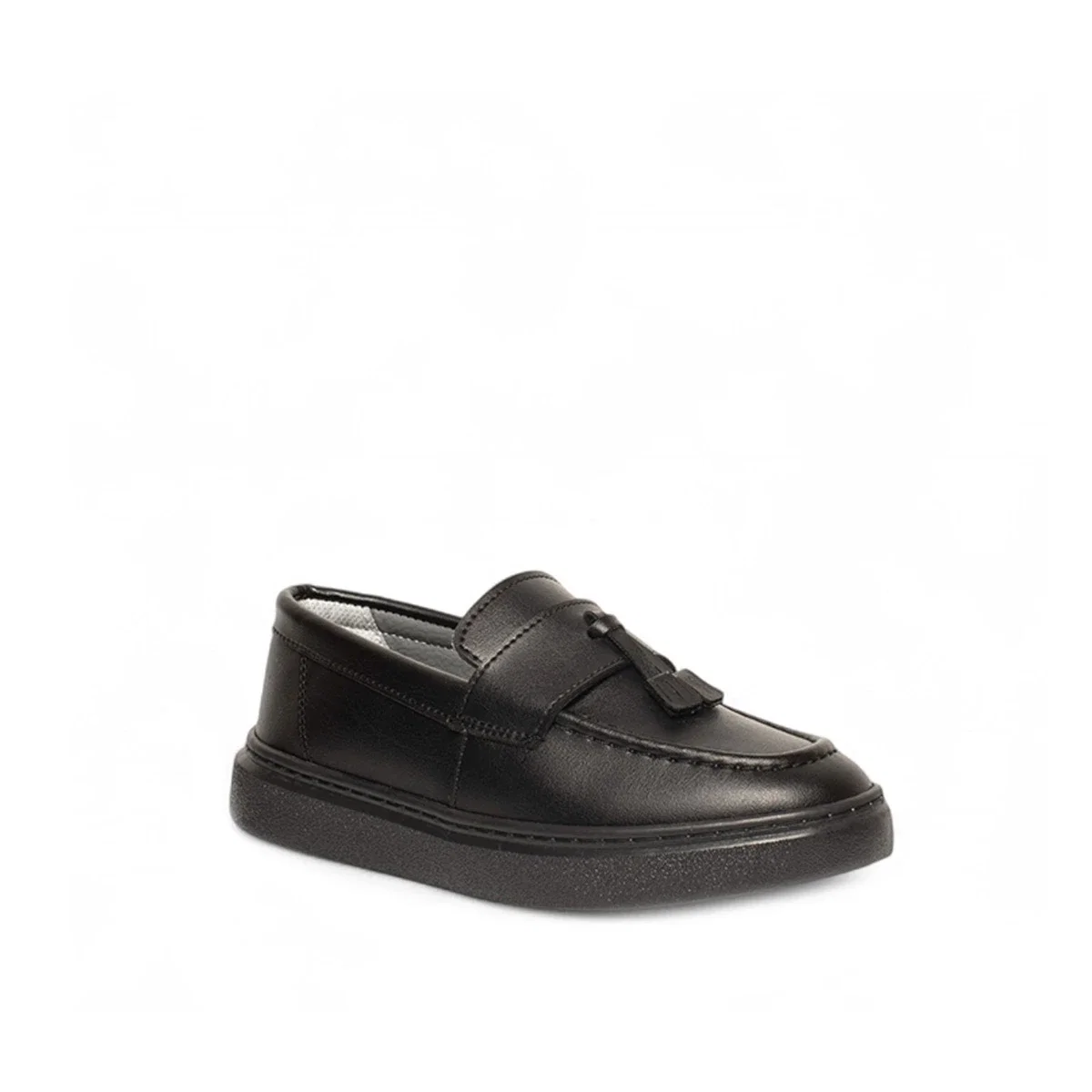 Genel Bebe Loafer Ayakkabı 101b Cilt Siyah