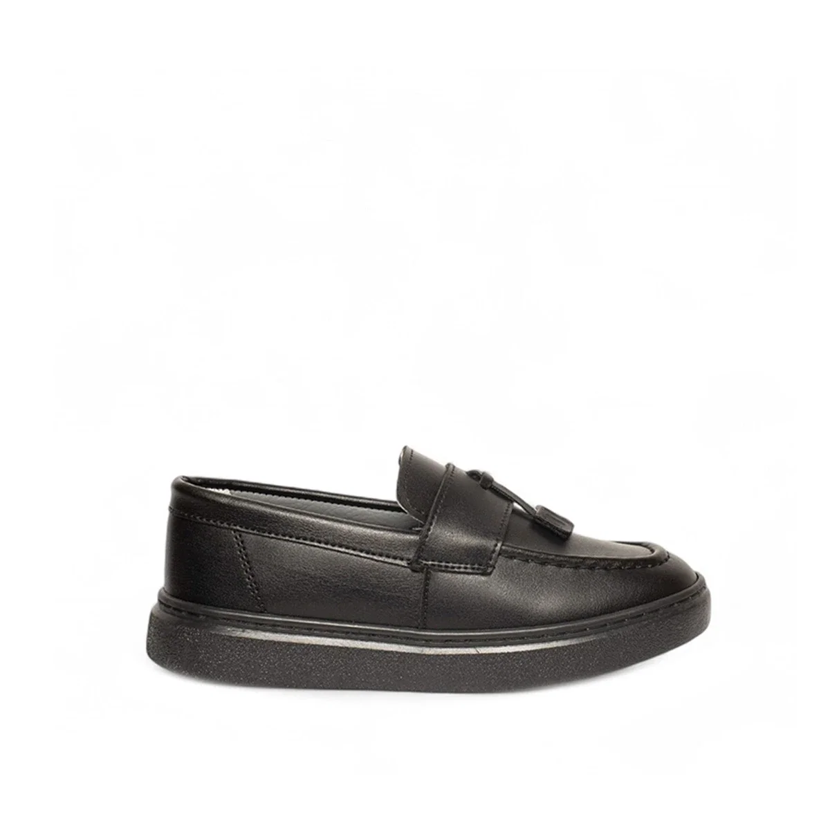 Genel Bebe Loafer Ayakkabı 101b Cilt Siyah