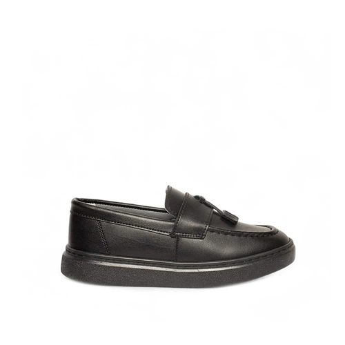 Genel Bebe Loafer Ayakkabı 101b Cilt Siyah - Görsel 1