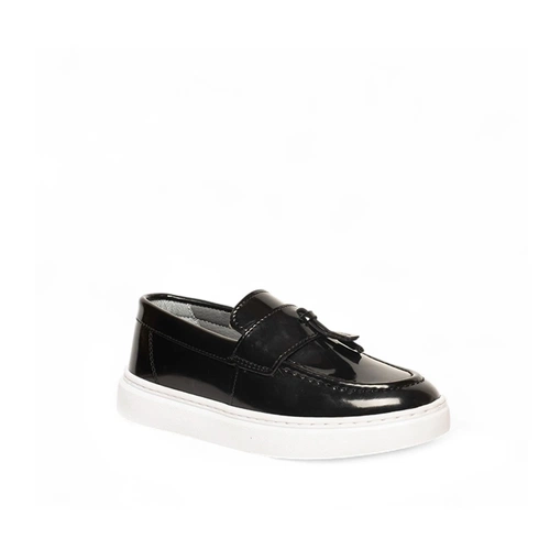 Genel Bebe Loafer Ayakkabı 101b Rugan Siyah - Görsel 2