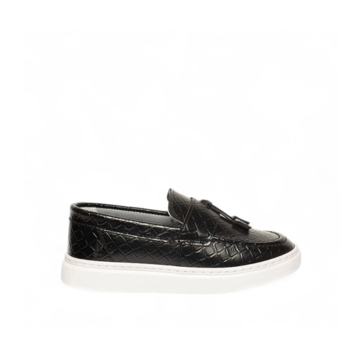 Genel Bebe Loafer Ayakkabı 101b Kroko Siyah - Görsel 1