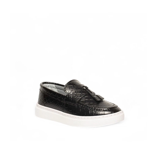 Genel Bebe Loafer Ayakkabı 101b Kroko Siyah - Görsel 2