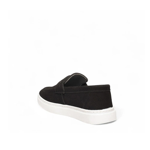 Genel Bebe Loafer Ayakkabı 100b Süet Siyah - Görsel 3