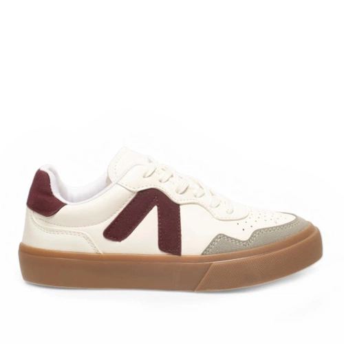 Keçeli Zenne Spor Sj01trs-v Cilt Beyaz-bordo - Görsel 1