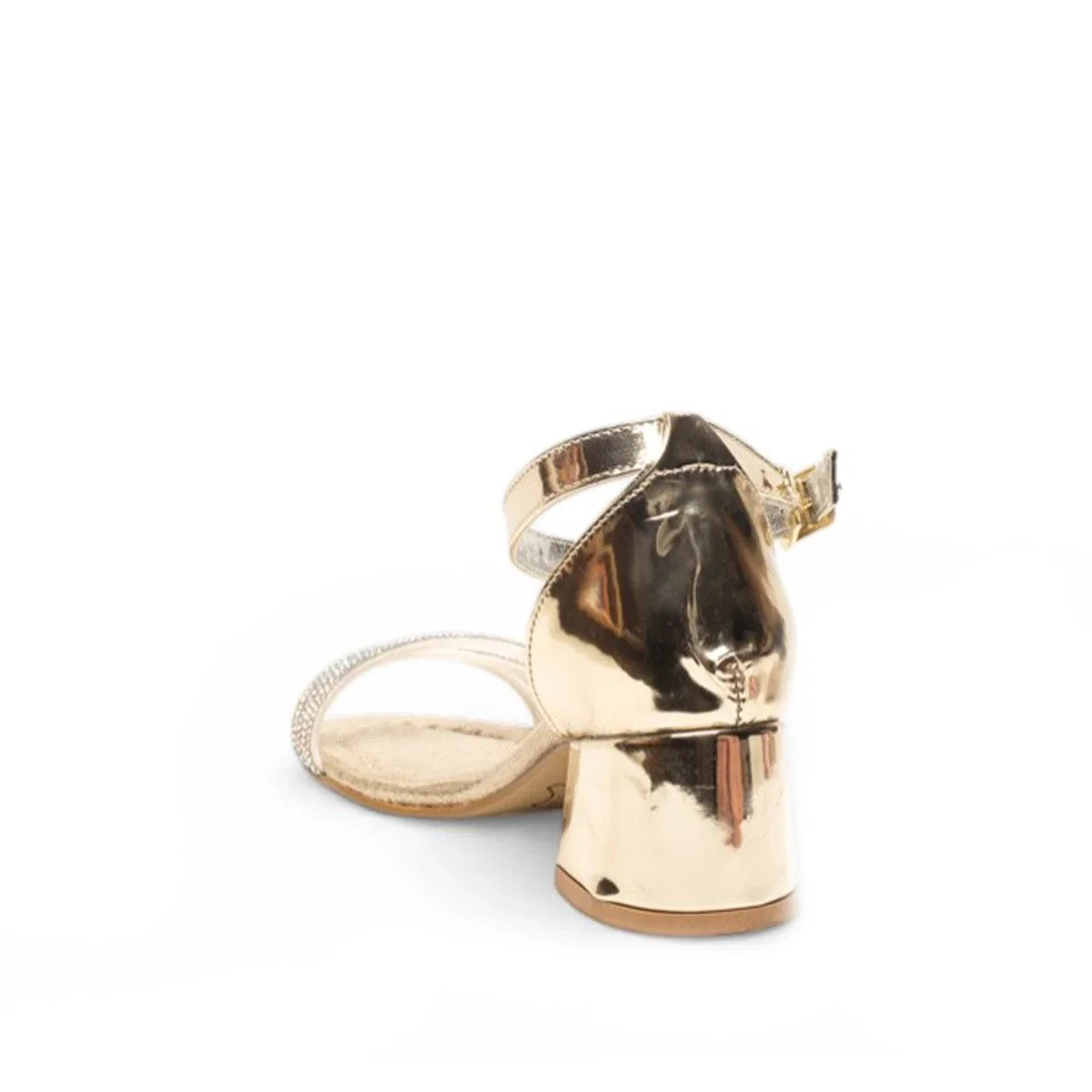 Genel Patik Topuklu Sandalet Hp090 Ayna Altın - Görsel 3