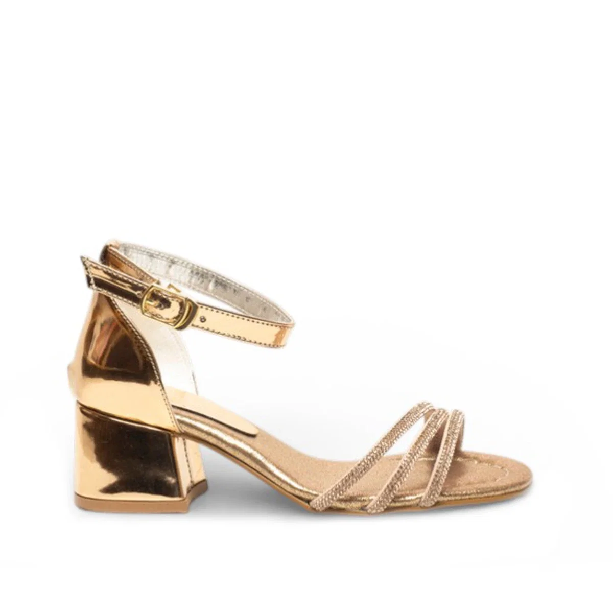 Genel Patik Topuklu Sandalet Hp090 Ayna Rose - Görsel 1