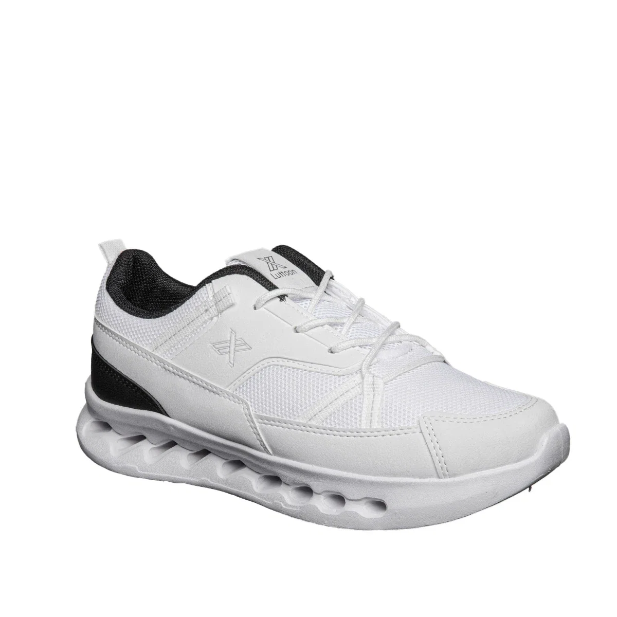 Luttoon Erkek 4312 Anorak Beyaz Siyah Gümüş - Görsel 2