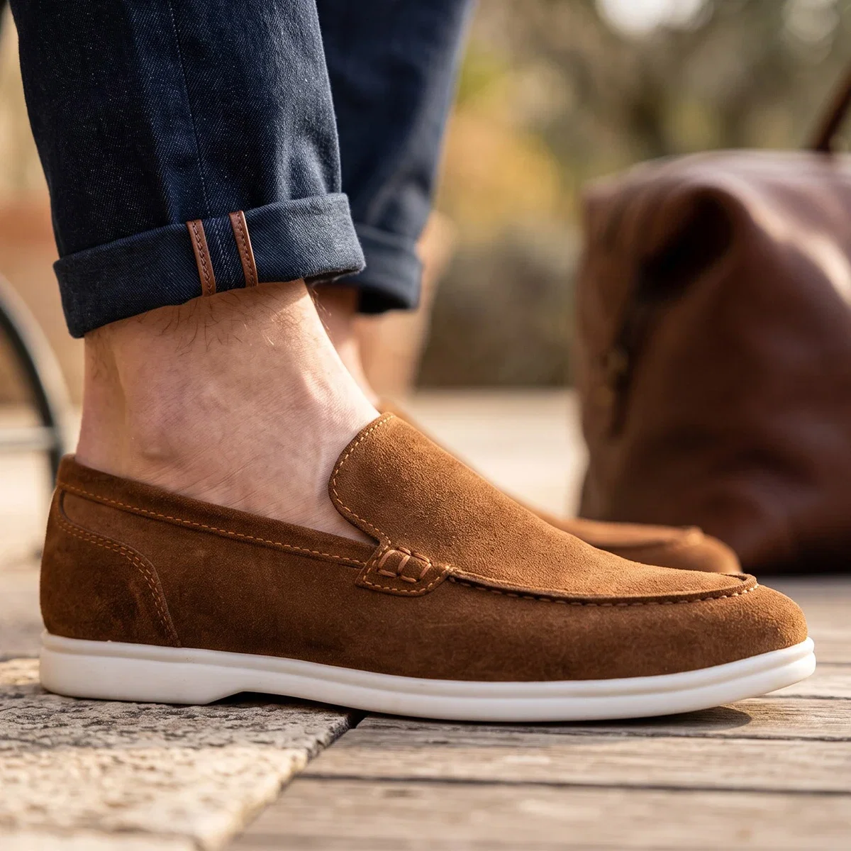 Moon Shoes Erkek Deri 110 Süet Taba Tb Termo - Görsel 1