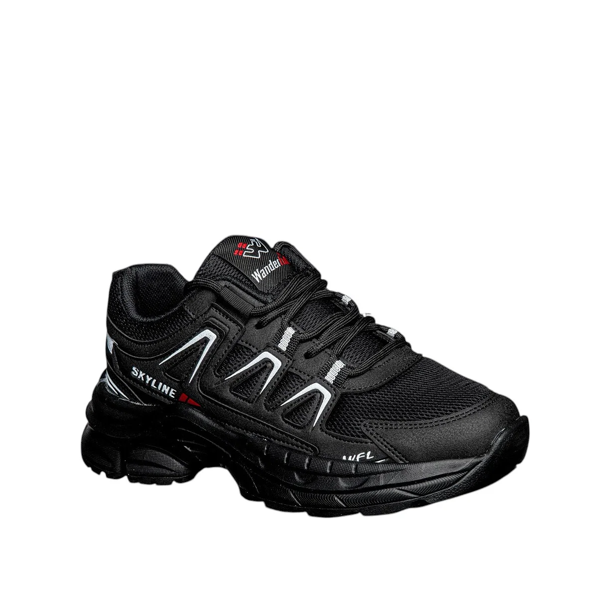 Wanderfull Garson 4281 Anorak Siyah Beyaz Siyah - Görsel 2