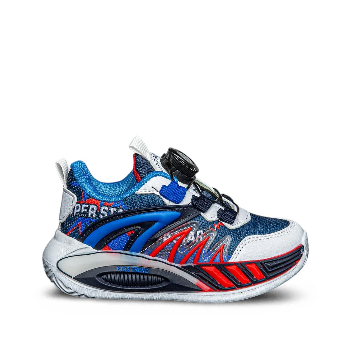 Süperstar Patik 020-6 Anorak Beyaz Lacivert Kırmızı - Görsel 1