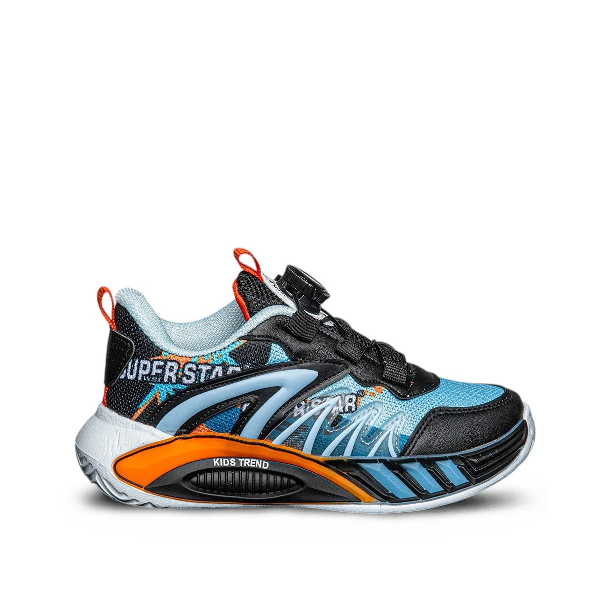 Süperstar Filet 020-1 Anorak Siyah Mavi Oranj - Görsel 1