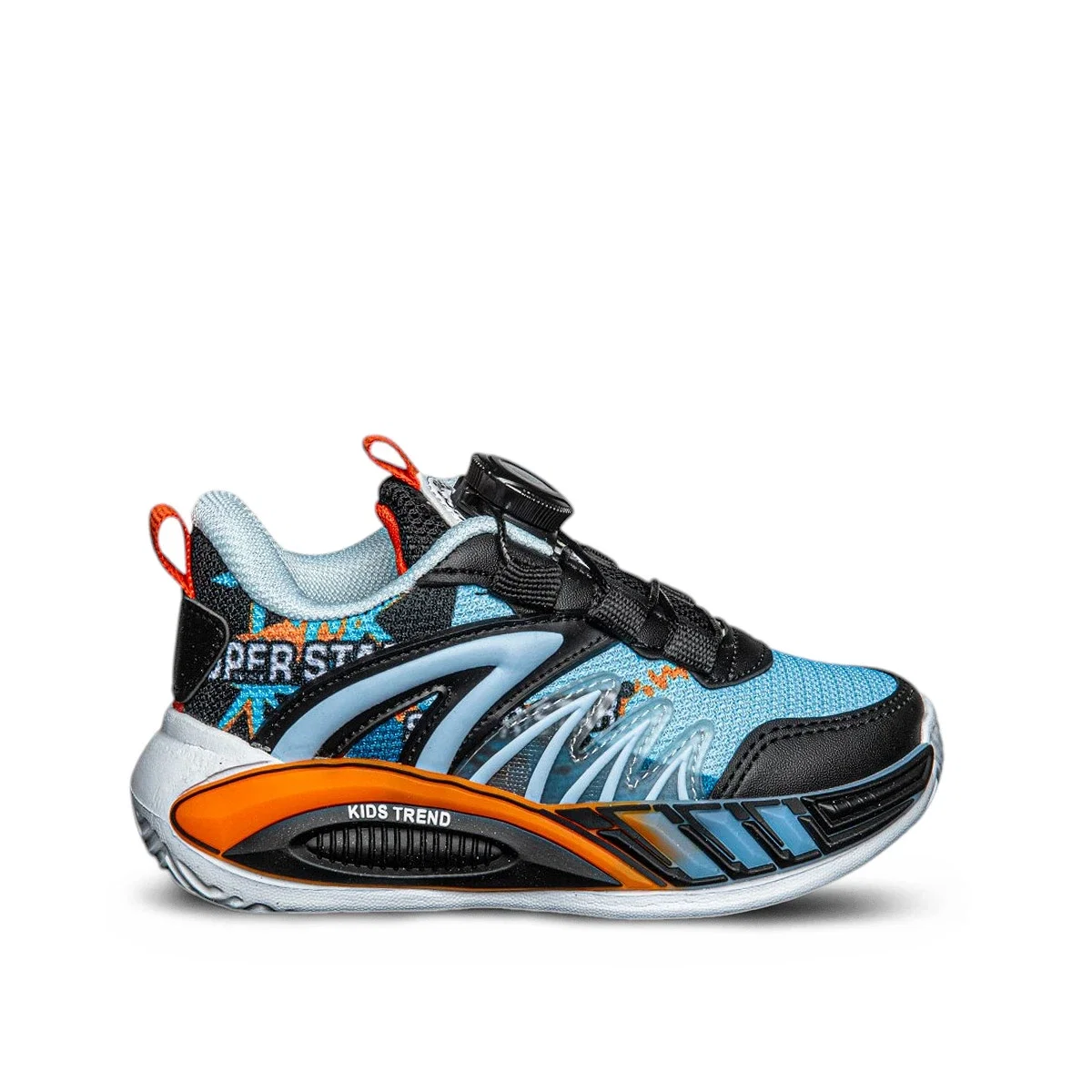 Süperstar Patik 020-1 Anorak Siyah Mavi Oranj - Görsel 1