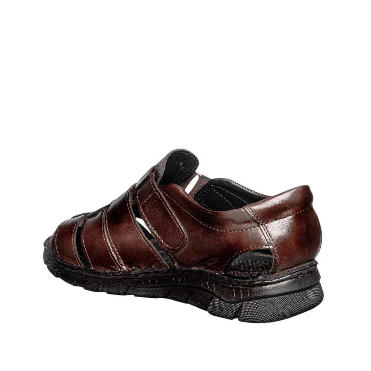 Faruk Deri Erkek 424 Cilt Sandalet Kahve Tb Poli - Görsel 3