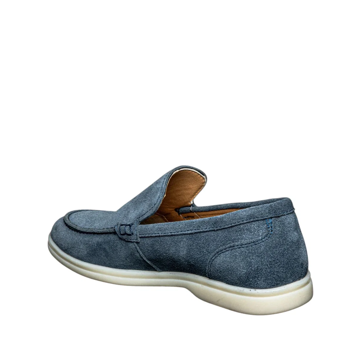 Moon Shoes Erkek Deri 110 Süet Mavi Tb Termo
