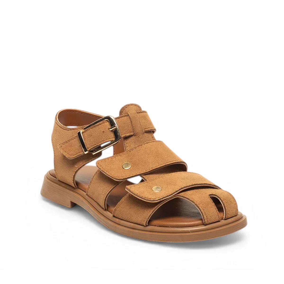 Genel Zenne Sandalet S-102 Süet Taba - Görsel 2