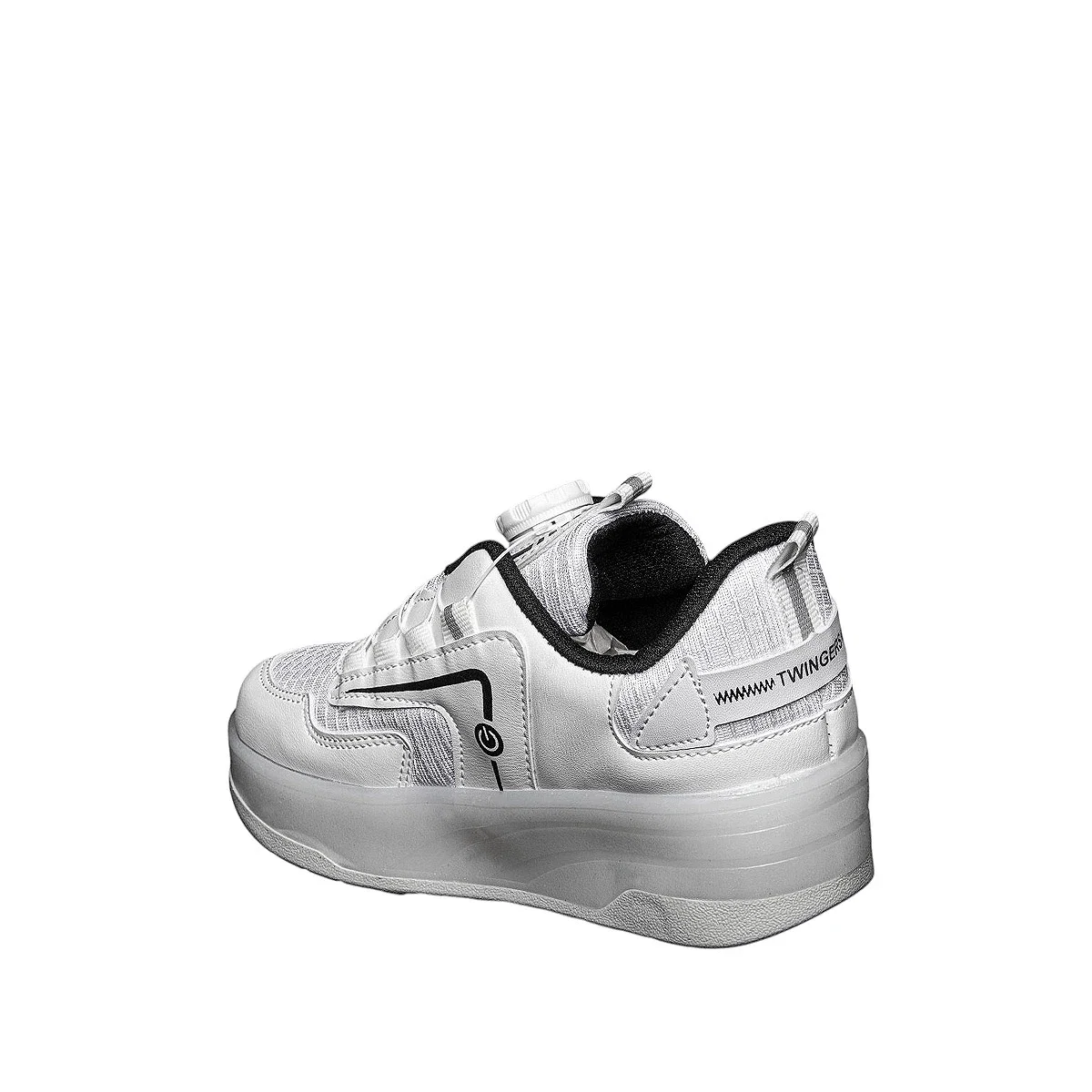 Twingers Filet Patenli 001 Anorak Beyaz Siyah