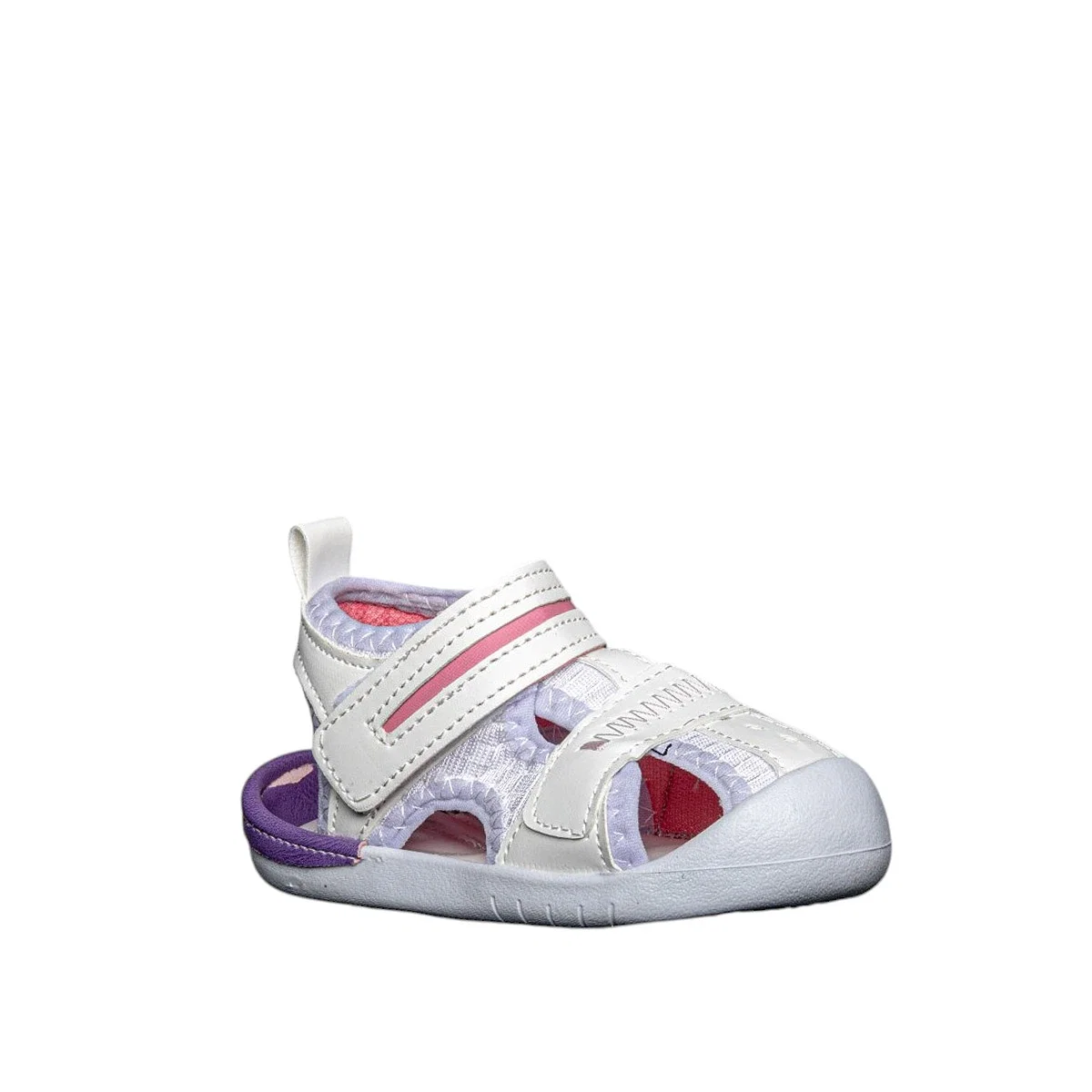 Pufix Bebe 001 Sandalet Beyaz Lila - Görsel 2