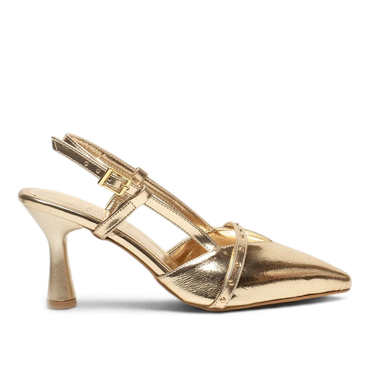 Renas Zenne Stiletto 911 Metalik Altın - Görsel 1