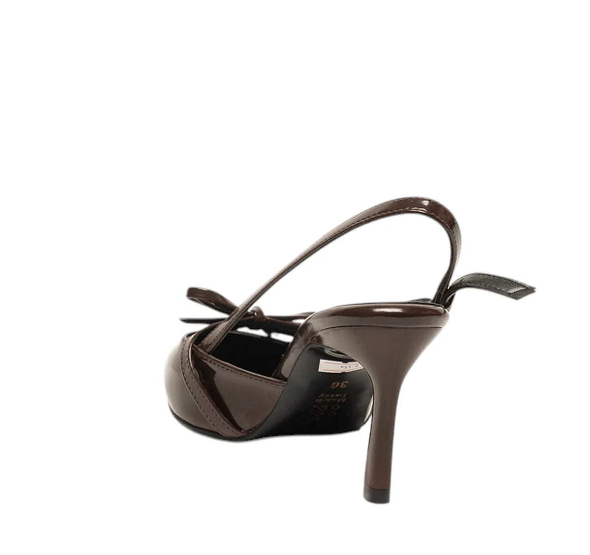 Renas Zenne Stiletto 214 Rugan Kahve - Görsel 3