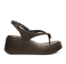 Keçeli Zenne Sandalet Dl59 Cilt Kahve