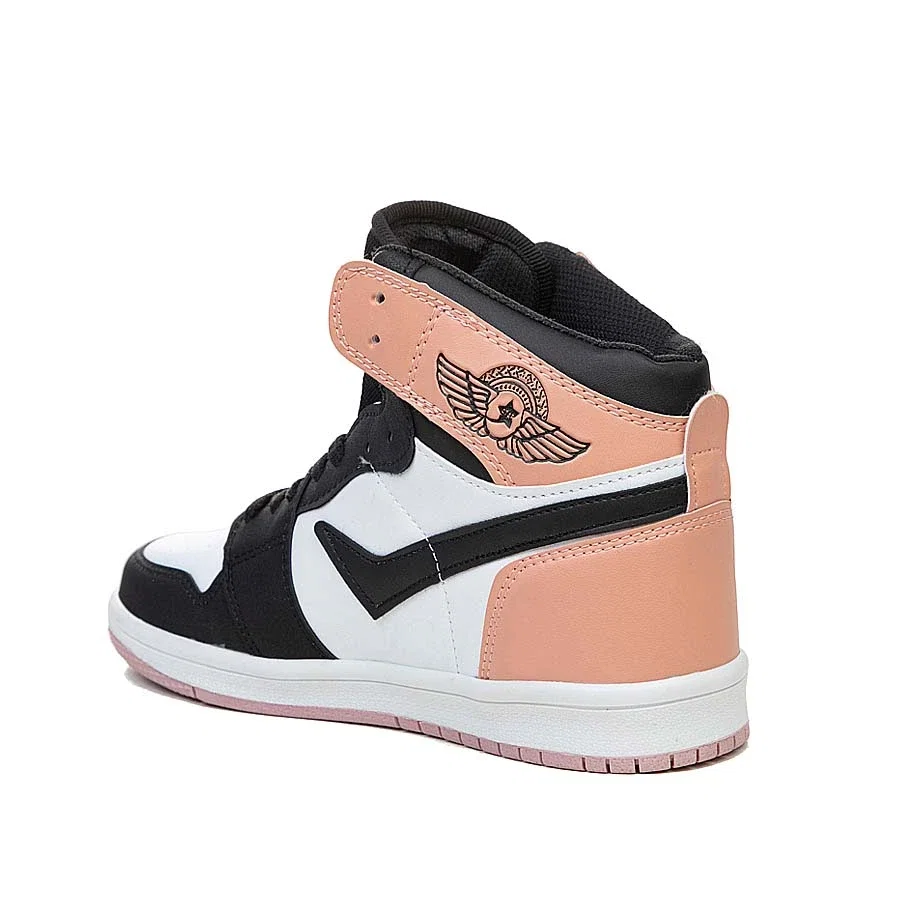 Lambirlent Garson Basket 807014 Cilt Siyah Beyaz Pudra