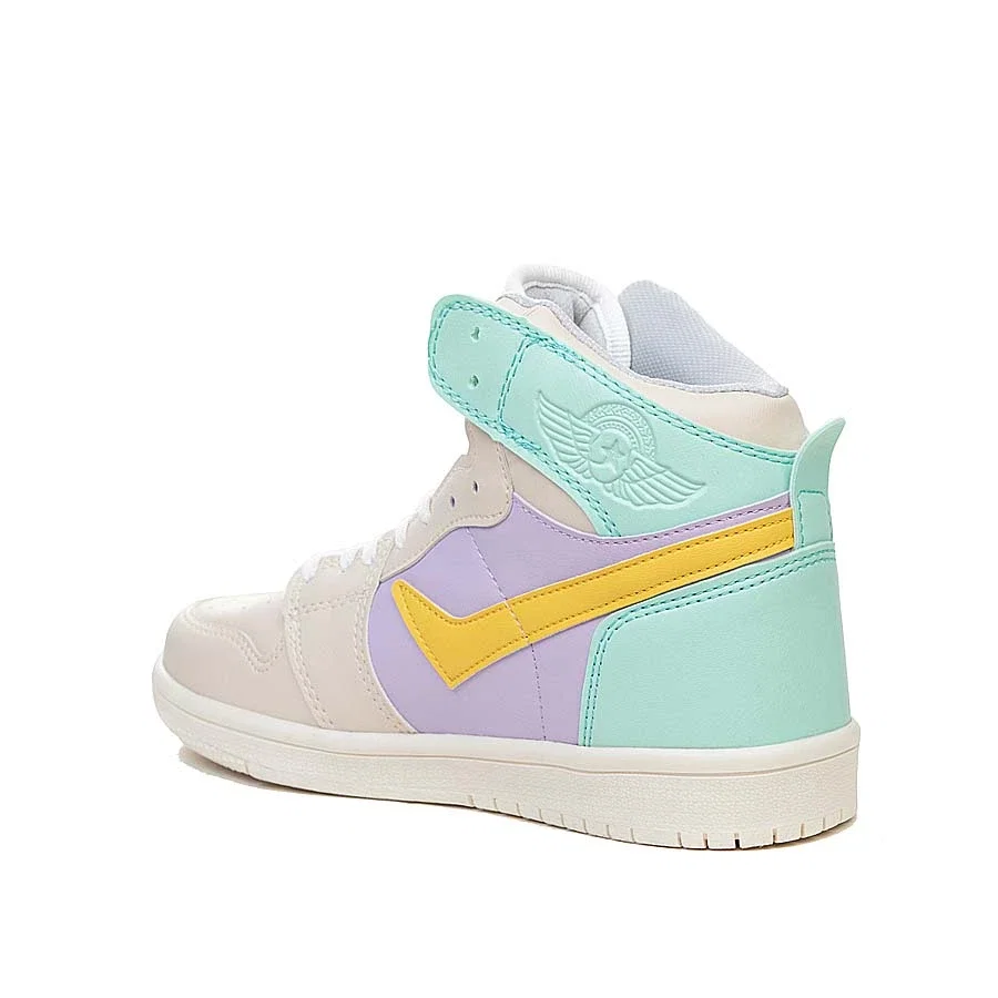 Lambirlent Garson Basket 807021 Cilt Krem Mor sarı