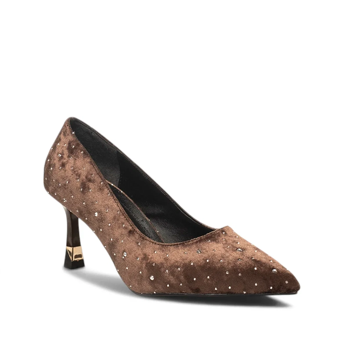 Renas Zenne Stiletto 227 Kadife Kahve - Görsel 2