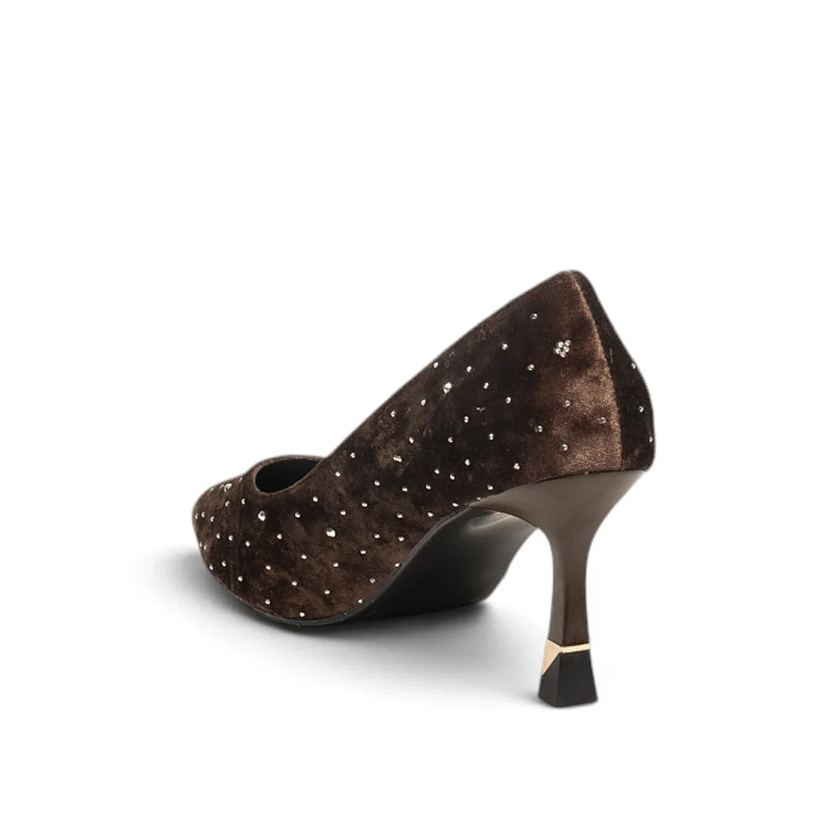 Renas Zenne Stiletto 227 Kadife Kahve - Görsel 3