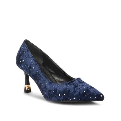 Renas Zenne Stiletto 227 Kadife Lacivert - Görsel 2