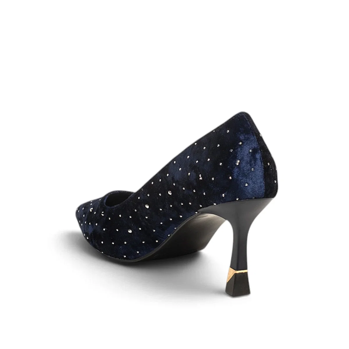 Renas Zenne Stiletto 227 Kadife Lacivert - Görsel 3